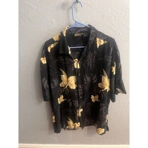 Axist Men's Shirt Hawaiian Style Button Down Shirt Size XL